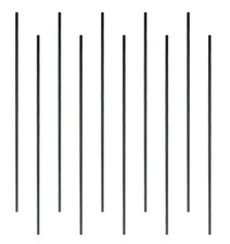 Solid Carbon Fiber Rod 0.2x12 Inch 10 PCS Round Bar RC Airplane DIY Craft