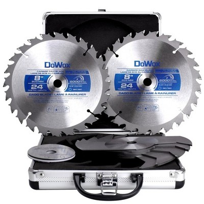 Dado Saw Blade Set, 8 Inch Stacking Dado Blade for Table Saws, 24 Tooth with ...