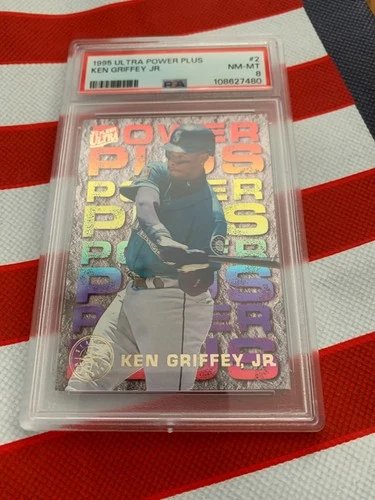 PSA 1995 Ken Griffey Jr. FLEER ULTRA, POWER PLUS # 2     Foil     Clean Card