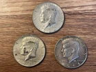3 Lot Kennedy Liberty 1966 Silver Half Dollar Old Coins See Pics