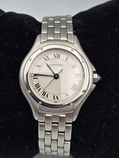 Cartier Panthere Cougar 26mm Ivory Dial Date Swiss Quartz Womens Watch 987906