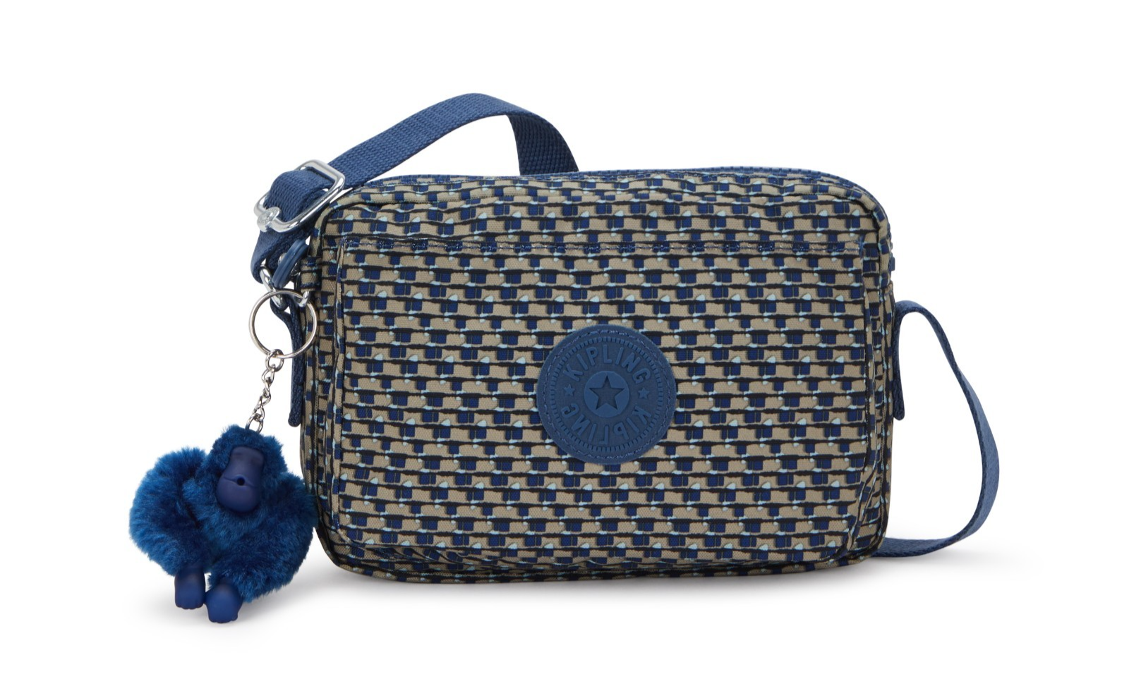 Kipling ABANU Small  Crossbody Bag - Blue on Wire RRP £73