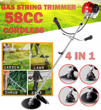 52cc 2-Cycle Gas Grass String Trimmer Straight Shaft Gas Weed Eater Lawn Mower