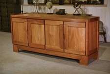 Elm sideboard in the taste of Maison Regain 1960's