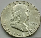 US 1953-D Franklin Half Dollar  **