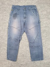 CAT Caterpillar Workwear Cargo Pants 34x30 Blue Stretch Utility Work Pants