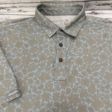 Straight Down Performance Polo Shirt Golf Hawaiian Mens Medium Floral