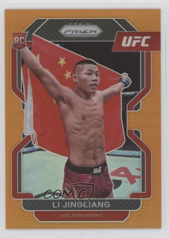2022 Panini Prizm UFC Orange Prizm 79/99 Li Jingliang #118 Rookie RC 4z0