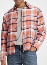 NEW Goodfellow Co Heavyweight Plaid Flannel Shirt Jacket Size Large