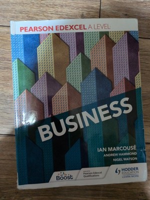 Pearson Edexcel A level Business by Ian Marcouse Paperback Book