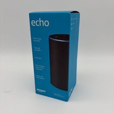 Amazon Echo 2nd Generation Smart Speaker Alexa - Charcoal Fabric - NEW IN BOX