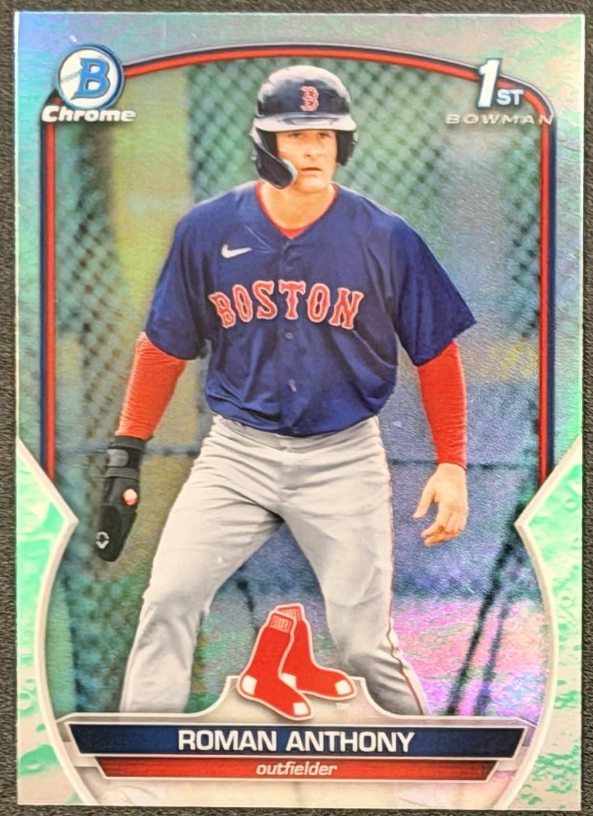 2023 Bowman - Chrome Prospects Roman Anthony #BCP-71 Lunar Glow Refractor (RC)