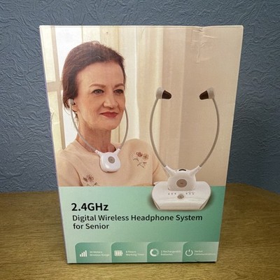 Artiste APH100 Wireless TV Headphone System Seniors Open Box Fully Tested