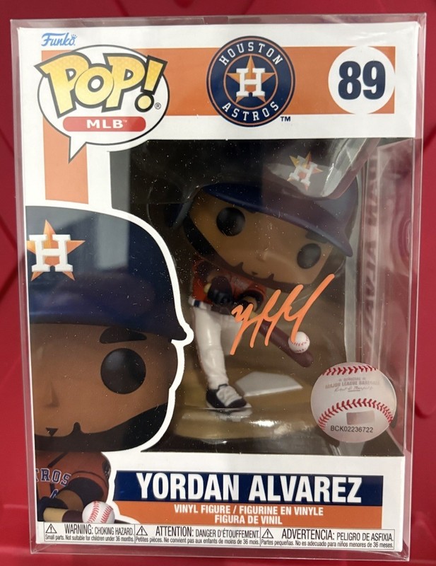 Yordan Alvarez  Signed Funko #89 Funko Pop Vinyl Figurine Astros Beckett