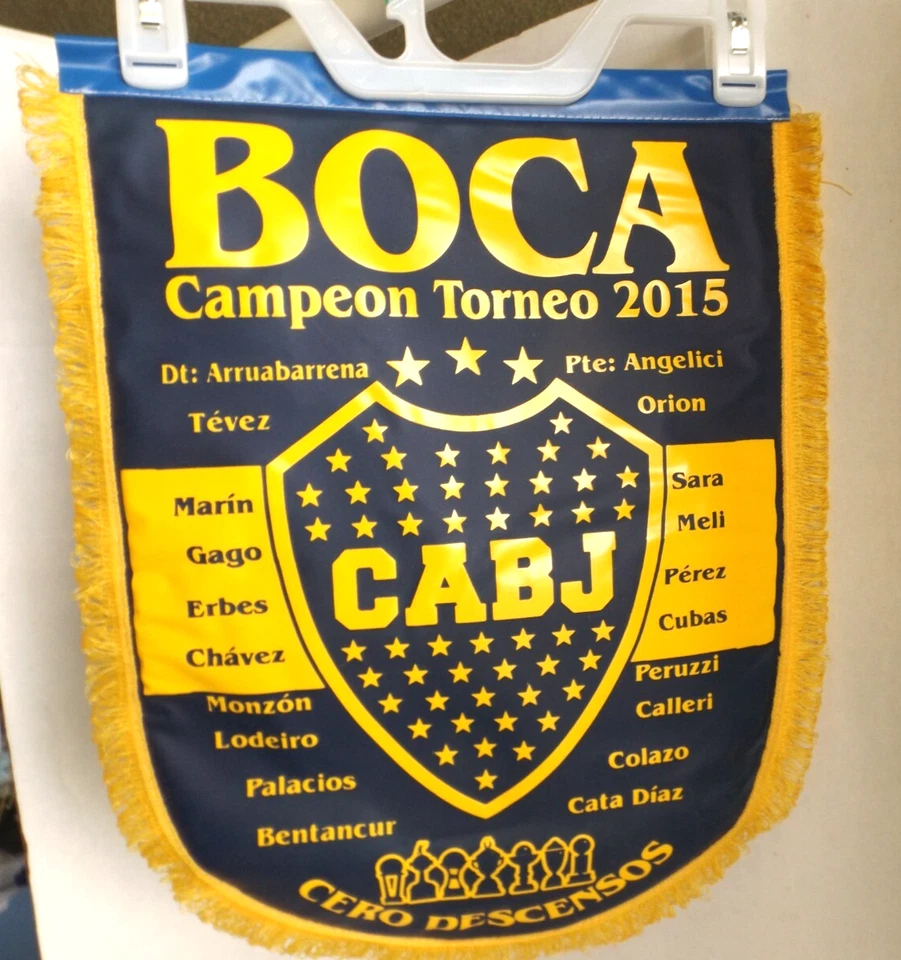 FIFA BOCA CAMPEON 2015 CABJ VINILO FÚTBOL RARO BANDERA COPA MUNDO ARGENTINO Foto 3 de 4