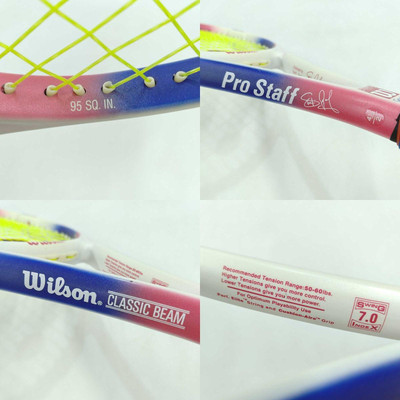 Used Wilson Prostaff Classic Beam Steffi Graf 95 Pro Staff White