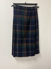 Laird Portch Of Scotland Tartan Pleated Skirt w/Straps Size 12