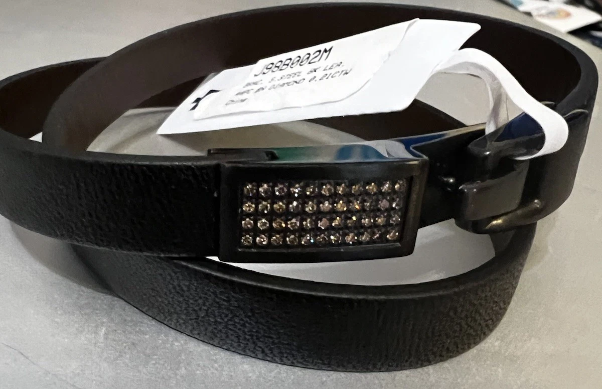 Black Diamond Stainless Steel Bracelets for Men for sale | eBay