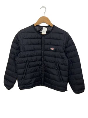 DANTON Down Jacket, Size M, Nylon, Black, Solid Color, KW32-115-02 (Stained)
