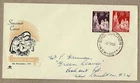 Australia 1958 Royal Christmas FDC Cover cd Bondi Junction