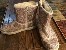 Size 5 Girls Glitter Boots- Cat Jack