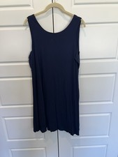 GAP Sleeveless Swing Tank Dress Navy-Medium