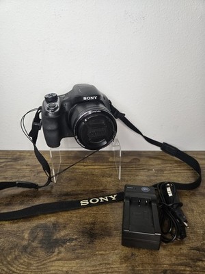 Sony Cyber-Shot DSC-H400 Digital Camera Black 20.1 MP 2.95'' LCD 63x Optical Zoom