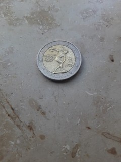 2 Euro Gedenkmünze Griechenland 2004 "Olympia in Athen" ohne ein "S" im Stern