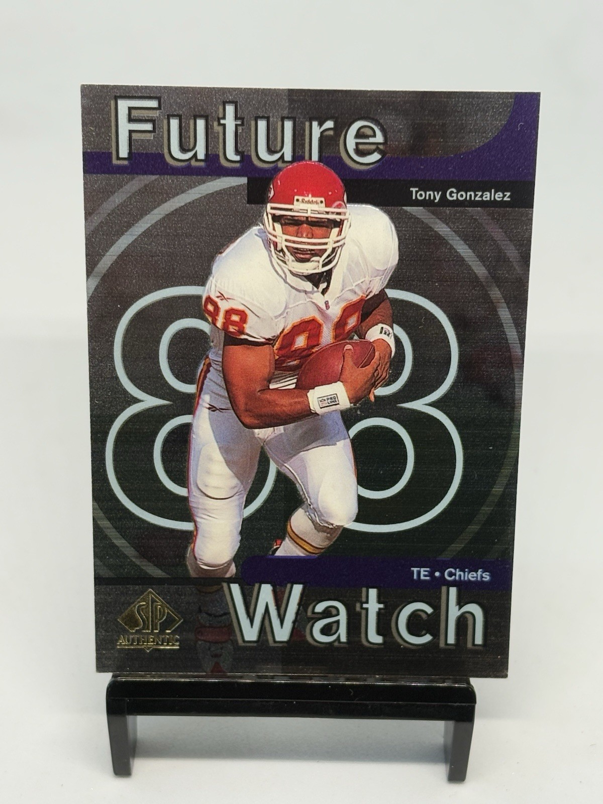 1997 SP Authentic Future Watch Tony Gonzalez #11 Rookie RC HOF Chiefs