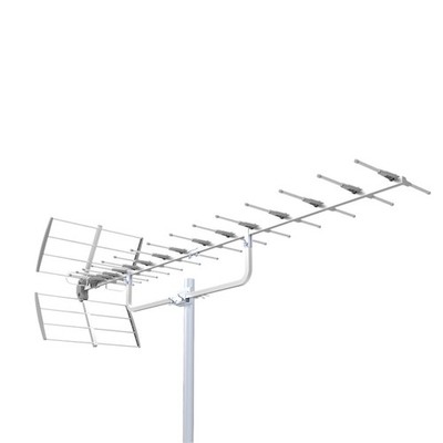 Antenne Extérieure 40dB Uhf Amplifiée Flag Tv Hd | 21-48 | Lte 700