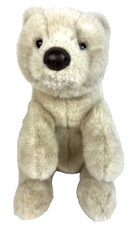 EDDIE BAUER GUND Off-White/Tan Polar Bear Plush Hand Made 16 Inches Seated