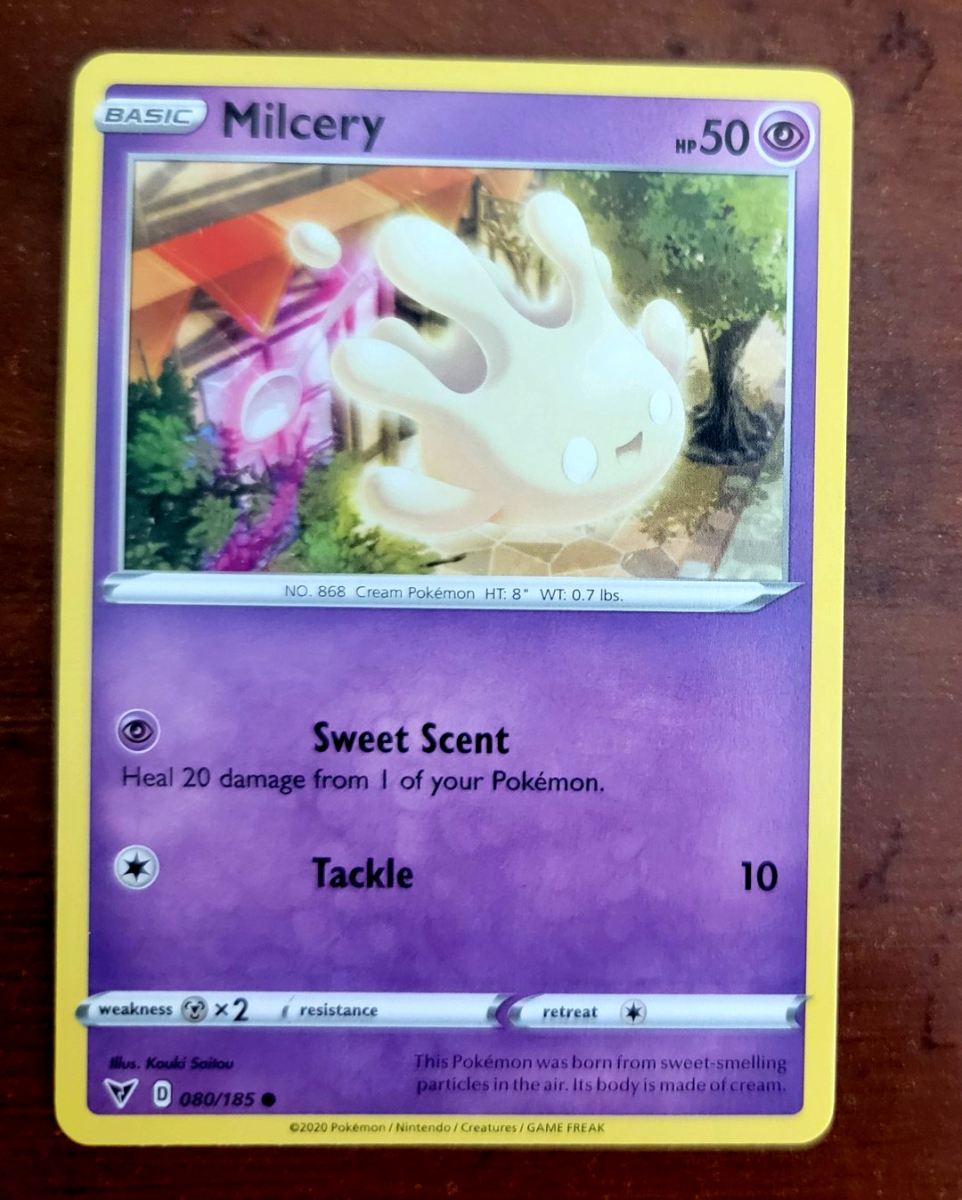 2020 Milcery 80/185 Common | Vivid Voltage | Pokemon Card