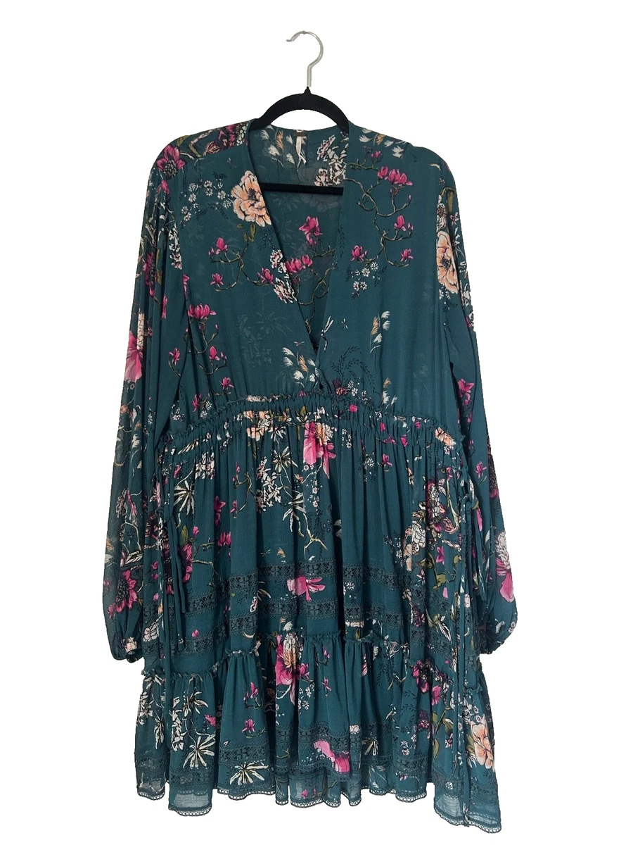 free people floral sequin dress Jewel Mini Dress