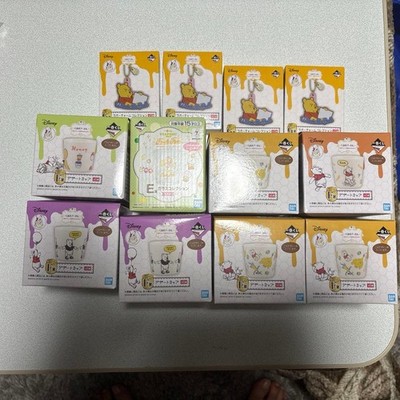 Disney Winnie the Pooh Ichiban Kuji Series E F G Prize Set Unopened Toys