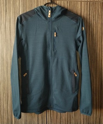 Fjällräven Keb Fleece Hoodie Wool Blend Jacke Camping Trekking Damen Gr. M