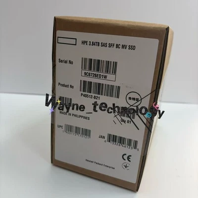 HPE 3.84TB P40512-B21 P41537-001 2.5" Mixed Use SAS 12Gbps SFF BC SSD Hard Drive - Image 1 of 3