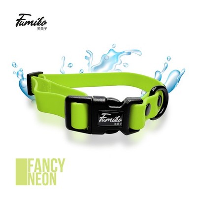 Hundehalsband Fumiko Fancy Neon aus Biothane XS-XL