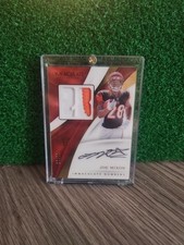 2017 Immaculate Joe Mixon Numbers Rookie Patch Auto /28 Bengals Player Worn