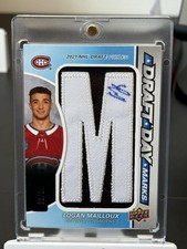 2025-26 SP Game Used #DDM-LM Logan Mailloux Update: 2024-25 Draft Day Marks #/35