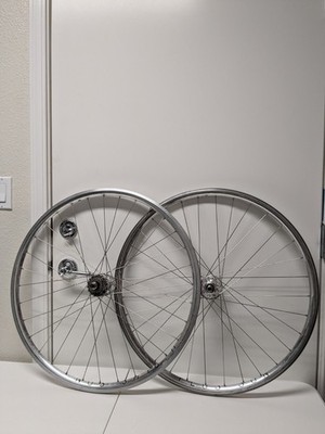 H Plus Son Archetype Silver fixed gear Track Bike Wheelset 32 spoke