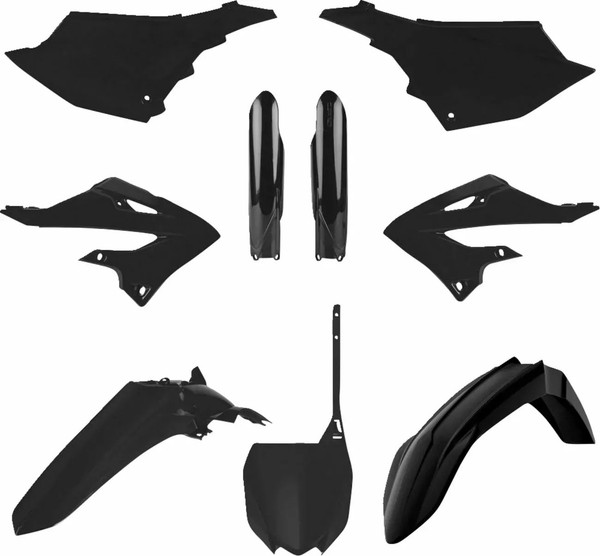 Kunststoff Verkleidung Kit Schwarz Polisport Yamaha Yz 125-250 91129-image