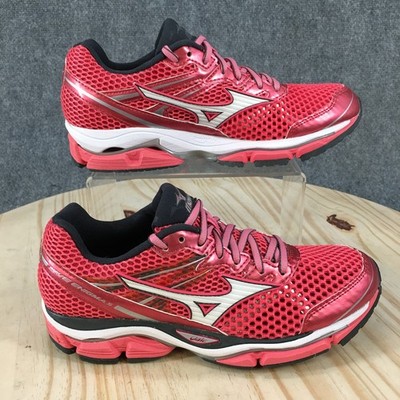 Mizuno Wave Enigma 5 Shoes Womens US8 Athletic Running Sneakers Pink White Mesh