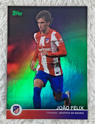 2021-22 Topps Athletico De Madrid Team Set JOAO FELIX /99 Neon Green # 15