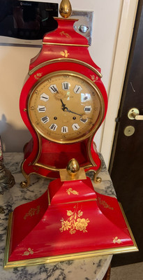 Vintage Swiss Zenith Locloise Boulle Bracket Clock