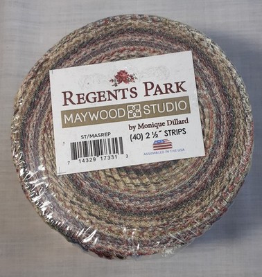 Regents Park Jelly Roll 40 2.5  Strips By Monique Dillard For Maywood Studio New