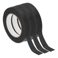 Abdeckband 50M X 2,55Cm, 3 Rollen Allzweck-Klebeband Malerband, Schwarz