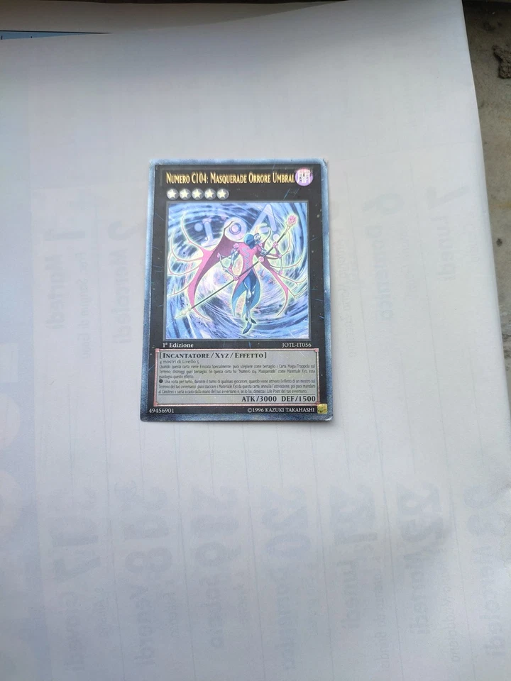 Yu-Gi-Oh! Numero C104 Masquerade Orrore Umbral, ULTIMATE raro, JOTL, ITA yugioh - Immagine 2 di 4