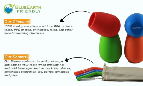 Eco-friendly Kids Drinking Cups| Reusable cups for adults & kids|FDA approved - Picture 3 of 9