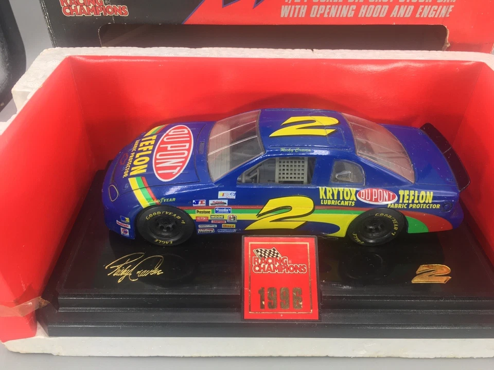 Racing Champions 1995 Ricky Craven 1/24 Nascar Diecast Firmado #2 Dupont Azul Foto 3 de 4