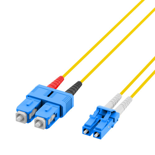 ProfiPatch LWL Glasfaserkabel LC-SC Singlemode 9/125µ OS2 7,5m - Afbeelding 2 van 2